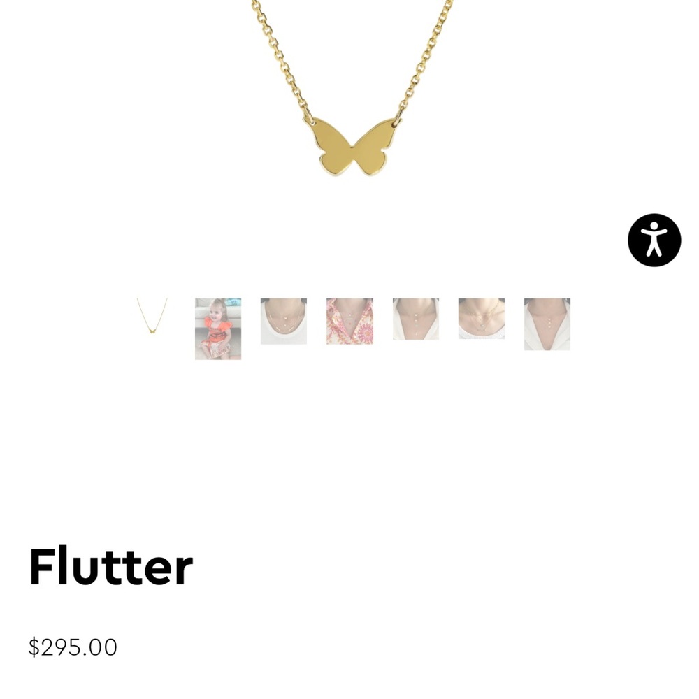 Lola James Jewelry Flutter necklace 16 inch